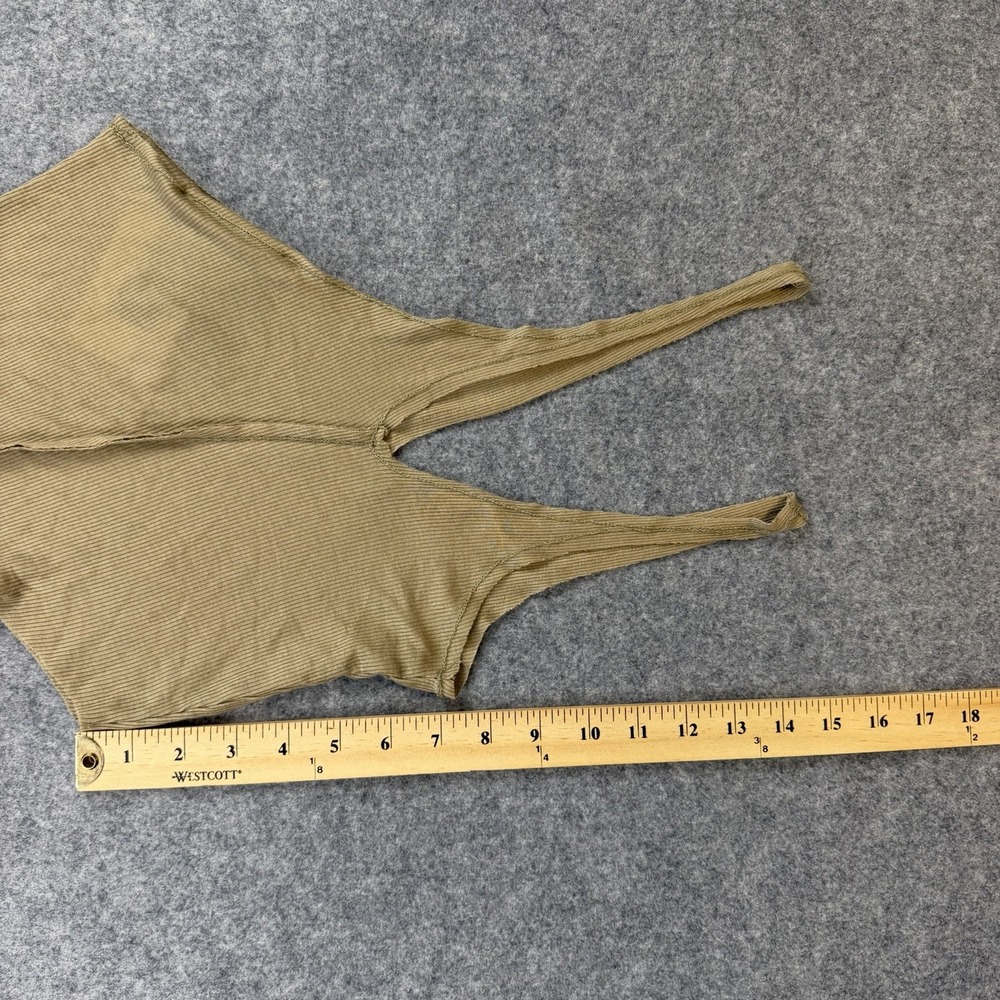 Sami Miro Vintage Asymmetric Tank Top S NWT Taupe Tencel Eco Rib Made In USA Tee - Picture 8 of 8